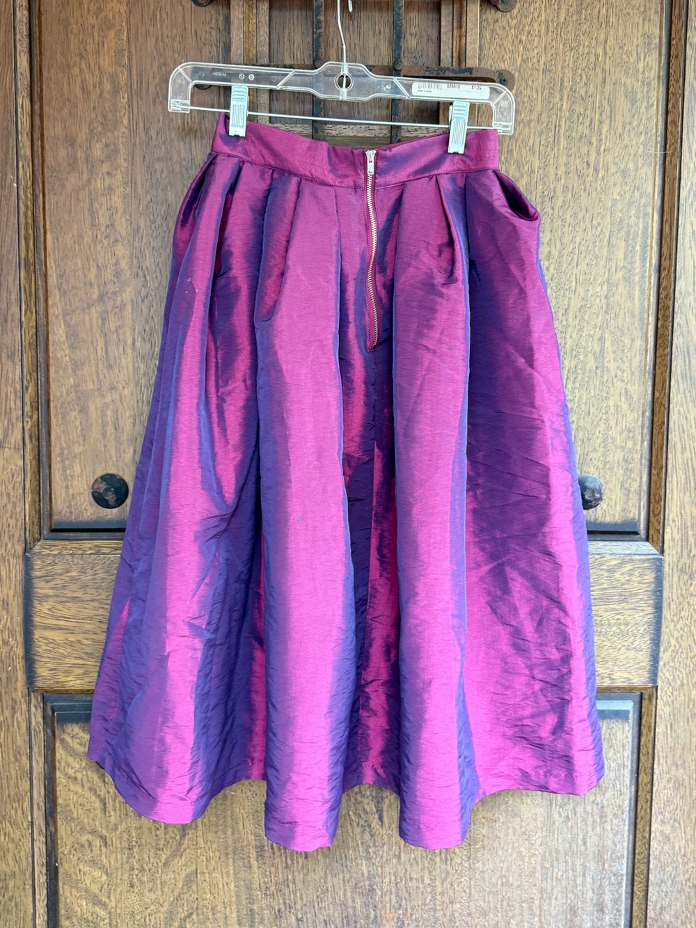 Topshop Pleated Midi Skirt Size 2 - Picture 4 of 6